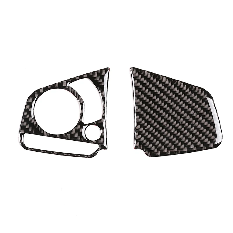 Автомобильный интерьер углеродное волокно рулевое колесо 3D наклейка крышка