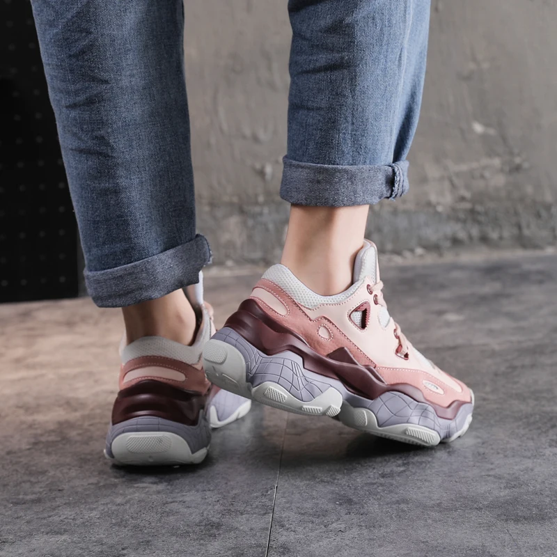 

2019 Shoes Woman Network Explosion Fashion Trend Wild Women's Shoes Sneakers On The Platform Chaussures Femme Zapatos Mujer