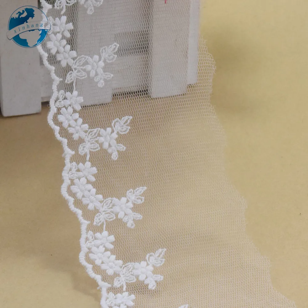 Хлопковая вышивка шириной 6 см кружевная швейная лента гипюр африканская ткань