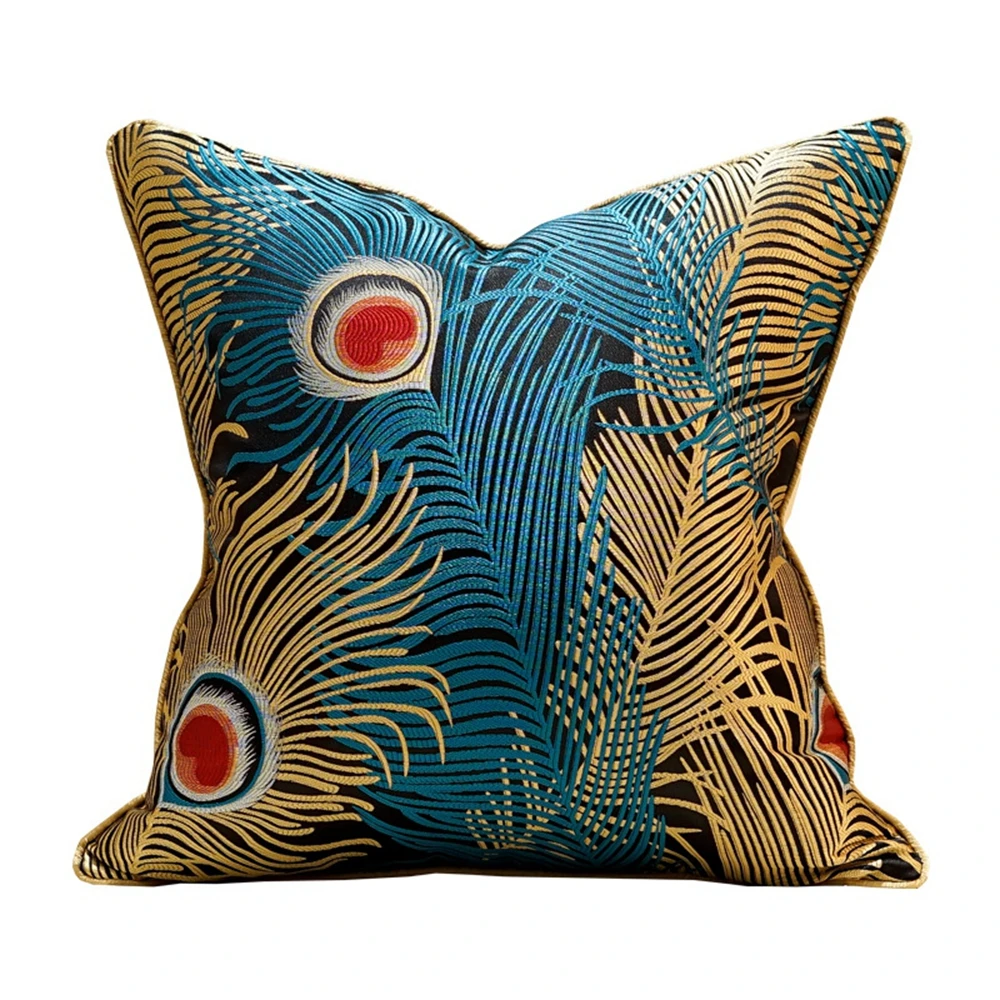 Перо вышивка декоративные подушки Чехол светильник класса люкс домашний диван