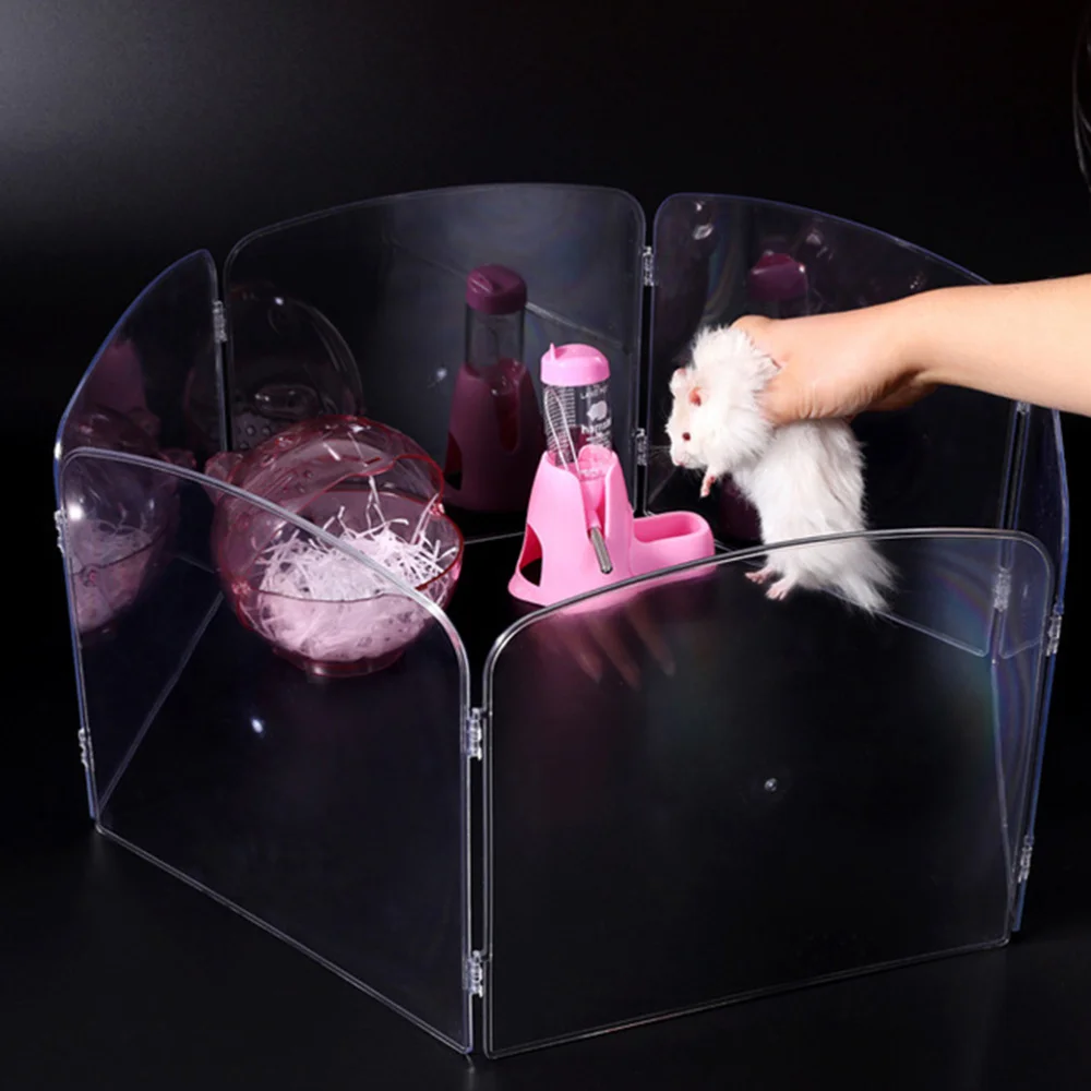 

1 Set Portable Pet Game Fence Open Small Animal Cage Tent Game Playground Fence