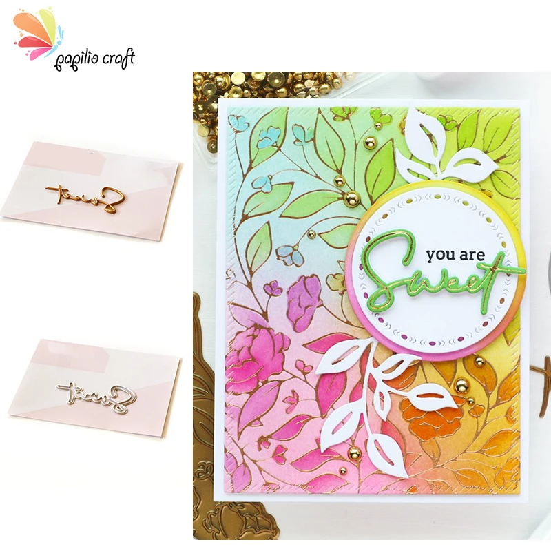 

Sweet Hot Foil Plates And Dies New Arrival 2021 Scrapbook Diary Decoration Embossing Template Diy Greeting Card Handmade Model