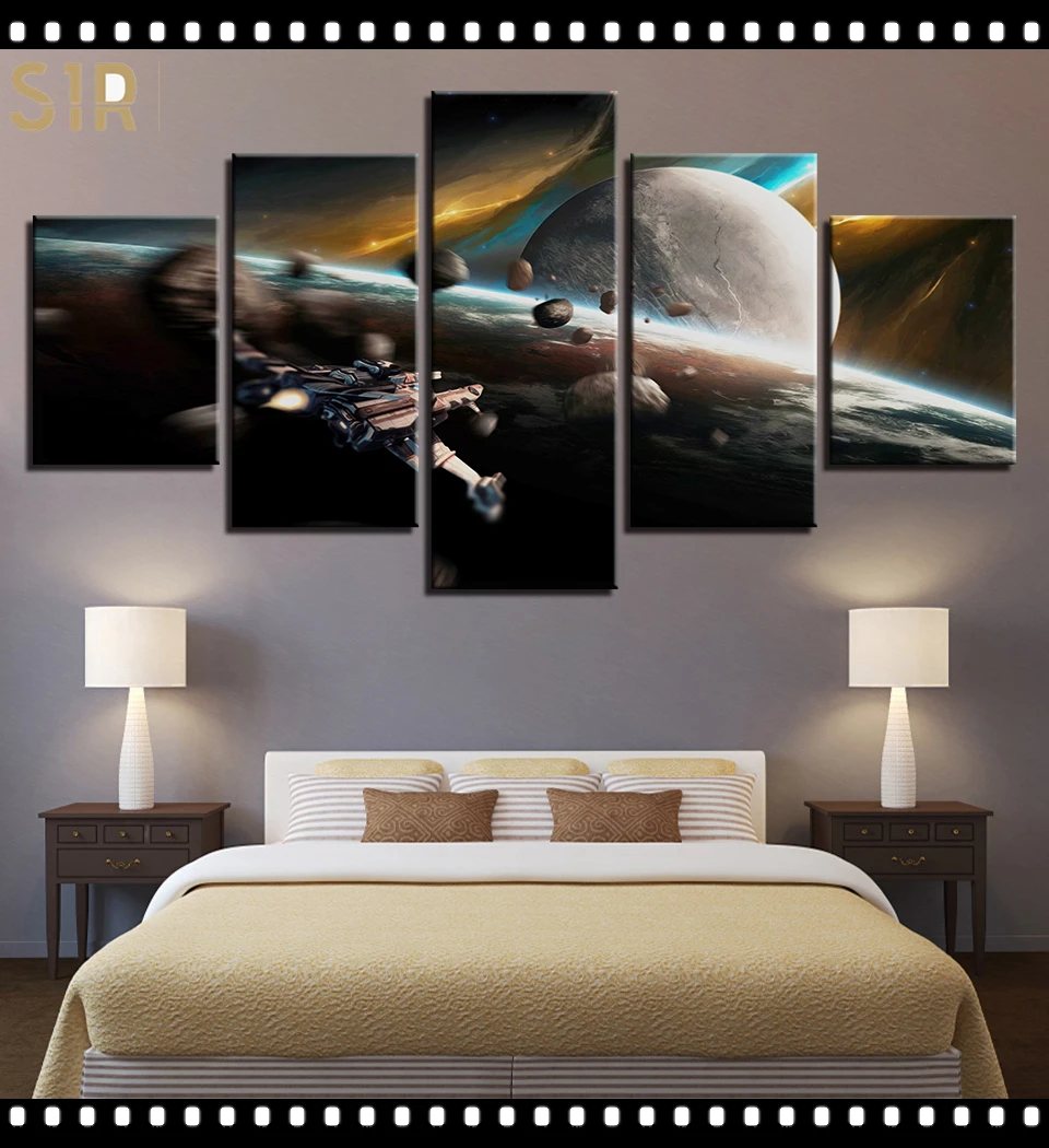 

Star War Decorations for 5 Part Movie HD Poster Living Room Decoration Room Decor Anime Wall Art Star War Poster Wall Decor