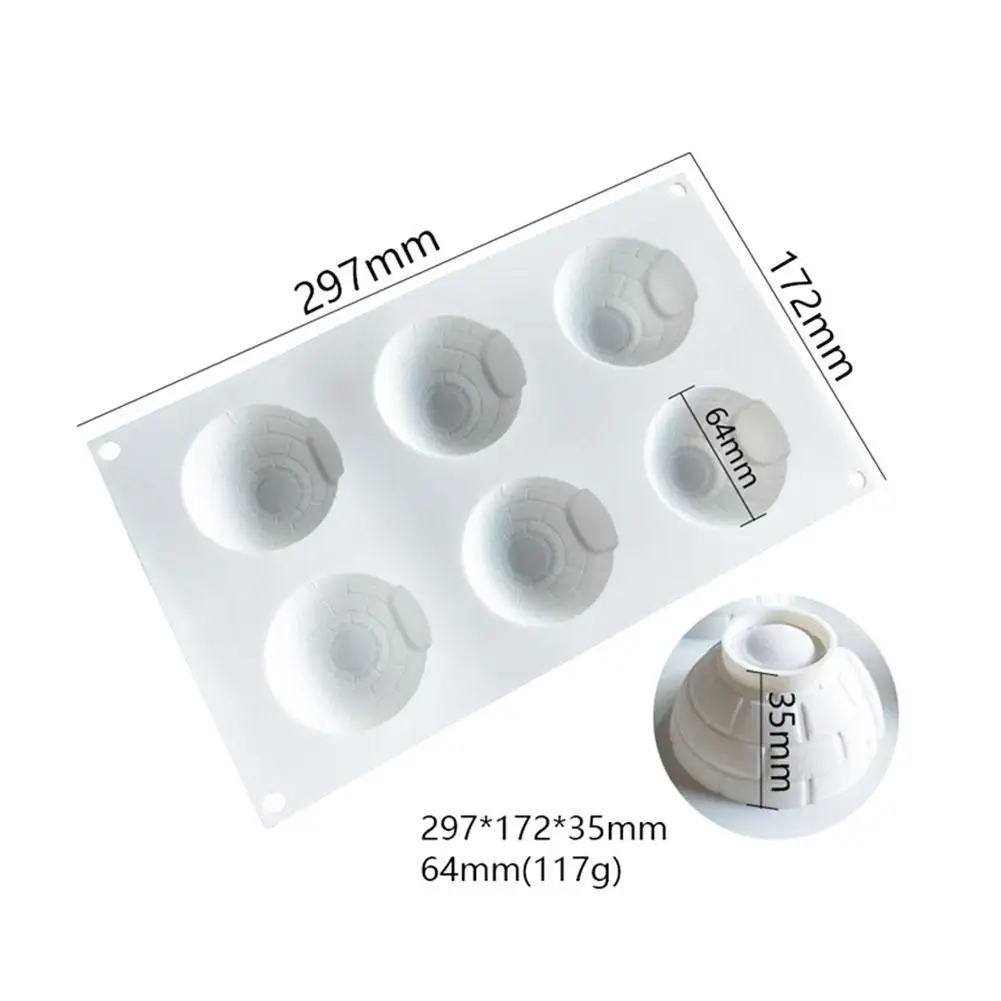 

6 button igloo mousse ice cream silicone mold French dessert summer ice cream igloo mold silicone popsicle mold