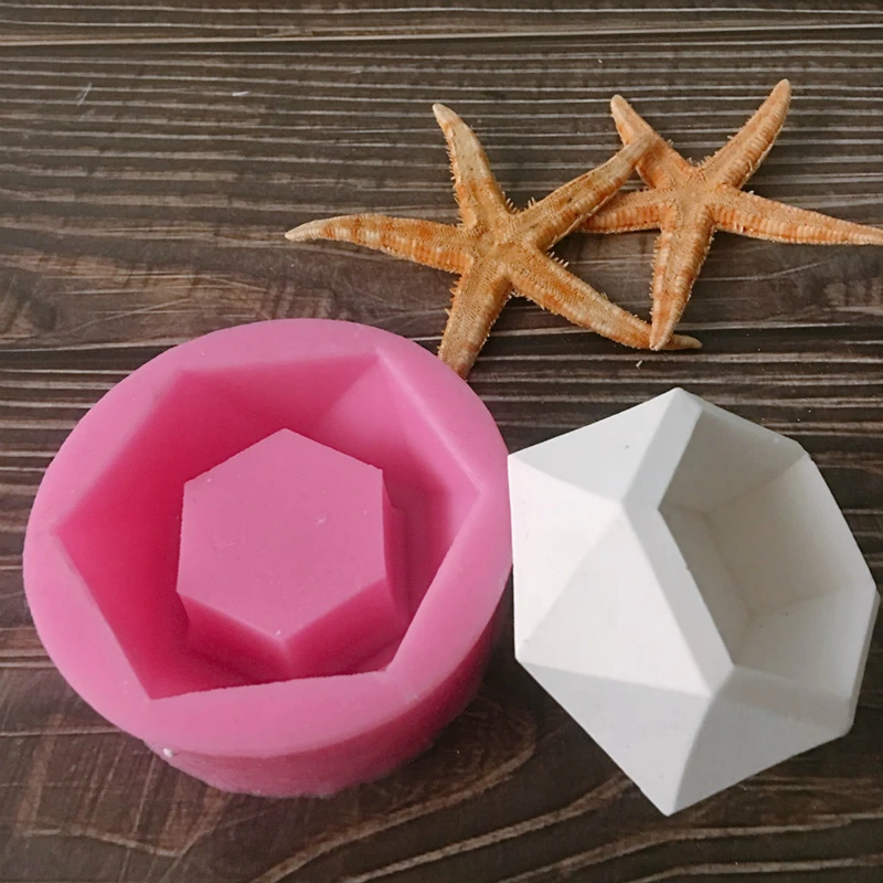 Силиконовые формы ароматический гипсовый Формочки цветочный горшок DIY садовый горшок бетонный горшок форма силиконовая Свеча держатель формы эпоксидная форма