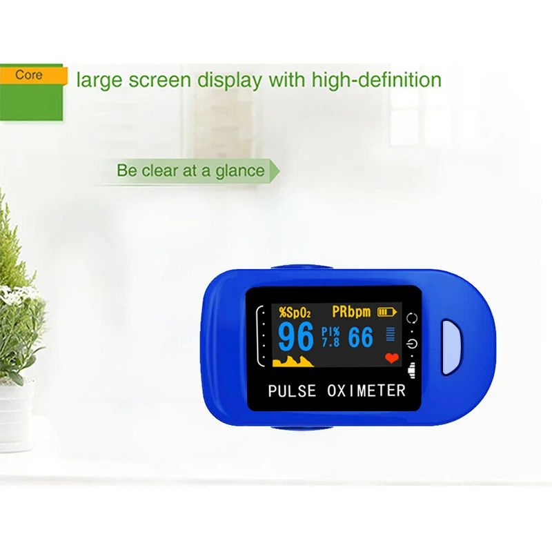 Прибор для измерения уровня кислорода в крови бытовой прибор с OLED экраном