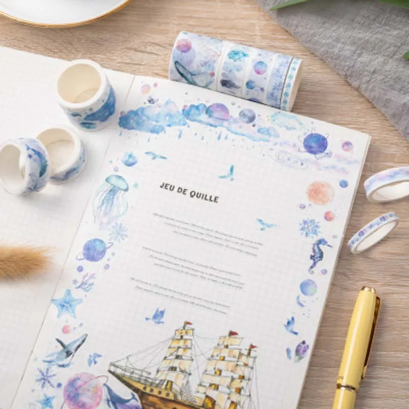 10 шт./компл. Magic Сакура лес лента Washi Стикеры s клейкая Diy Скрапбукинг этикетки