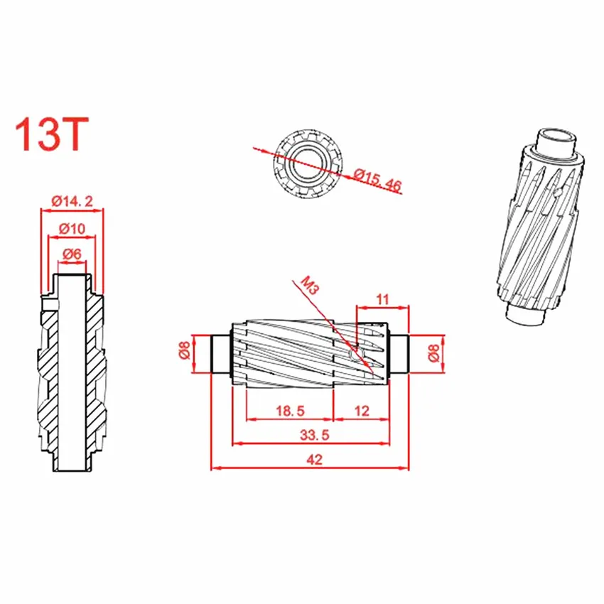 Таро MK5508/MK6019/MK6018/MK6017 мотор винтовой Шестерни Набор Для 550/600 вертолет по