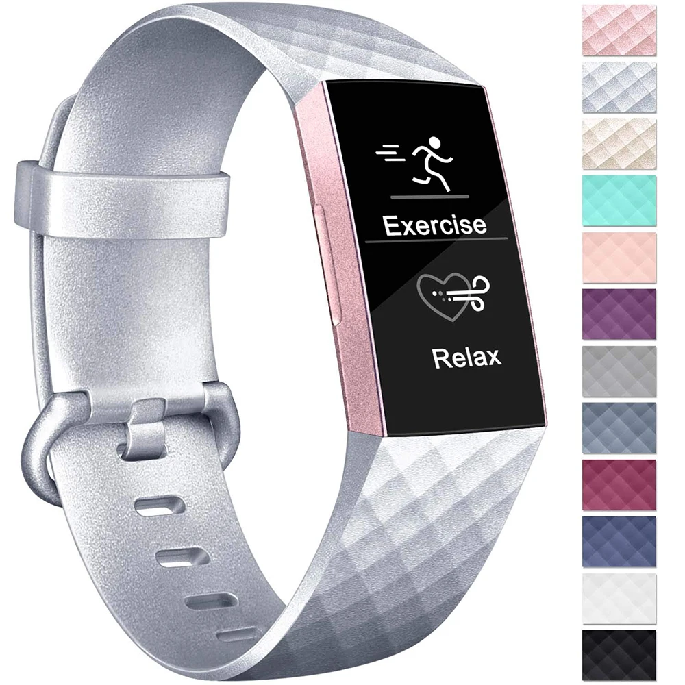 3 Honecumi спортивные полосы для Fitbit Charge 3 Band ТПУ Смарт часы ремешок маленький большой аксессуары браслет для Fitbit Charge 3 - Цвет: 3
