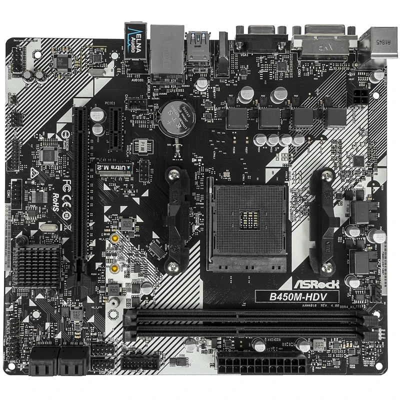 Материнская плата ASROCK B450M HDV R4.0|Материнские платы| |