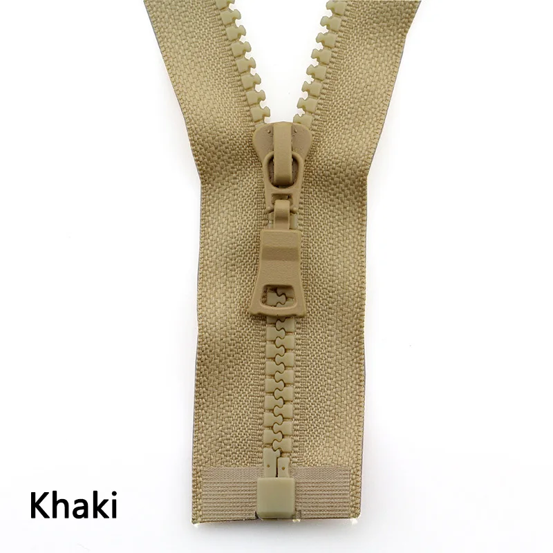 khaki 5 шт. Meetee 5# молнии из смолы закрывают конец 15-25 см открытый конец 30-80 см застежка-молния швейная пуховая куртка сумки для одежды Домашний портной ремесла - Цвет: khaki