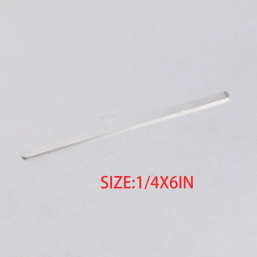 0.25inx6in steel Fnixtar DIY C Открытый Браслет-манжета материал зеркальная полировка нержавеющая сталь прямоугольная подвеска-заготовка 1/4*6 дюймов(6x152 мм) 10 шт./лот - Окраска металла: 0.25inx6in steel