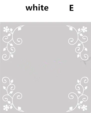 white 4 шт./компл. самоклеящиеся оконное стекло стикер декоративная оконная пленка мебельное стекло зеркало угловой наклейка домашний декор - Цвет: white