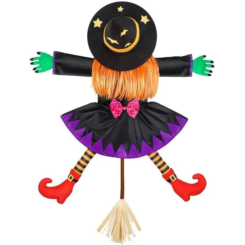 

Halloween Crashing Witch Witch Hug Tree Garden Decoration Funny Hanging Witch Doll Prop Halloween Tree Door Yard Decor