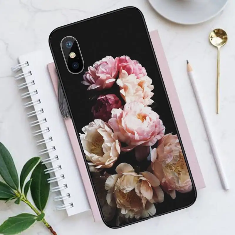 

peony Phone Case for iPhone 11 12 mini pro XS MAX 8 7 6 6S Plus X 5S SE 2020 XR