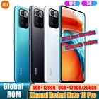 Global ROM Смартфон Xiaomi Redmi Note 10 pro 5G 128 ГБ256 NFC Dimensity 1100 Android 11 Мобильный телефон 6,5 