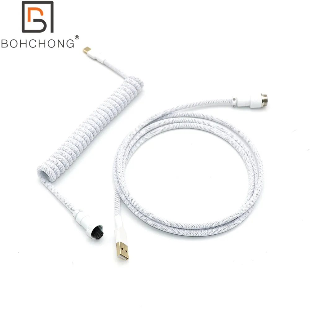 90 градусов Z двойной рукав спиральный тип C мини микро USB кабель для механической