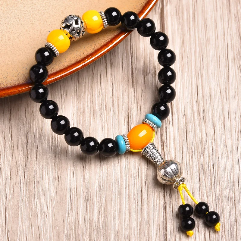 Браслет из натурального агата нефритовый браслет элегантный мужской и женский с