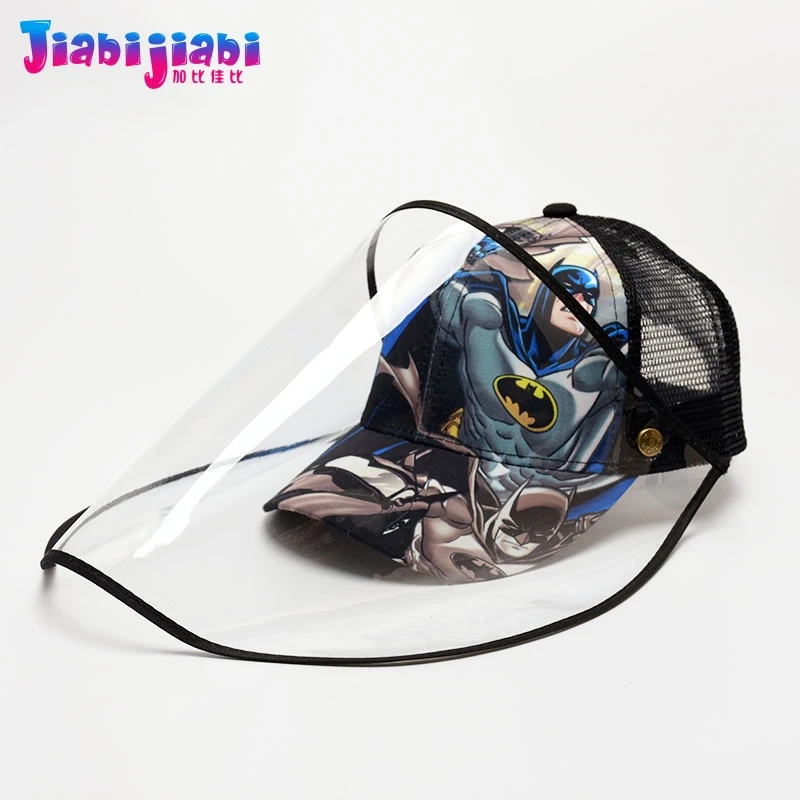 Летняя детская шапка маска для защиты лица от вирусов защита пятен прозрачная