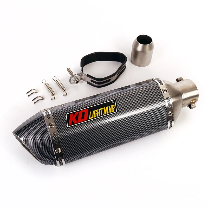 Universal 38-51mm Motorcycle Exhaust Muffler Pipe Stainless Steel Rear Escape Removable DB Killer Silencer Dirt Bike ATV |