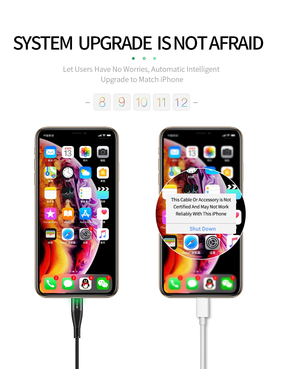 YKZ светодиодный usb type-C кабель 3 А Быстрая зарядка USB C кабель для samsung S10 Xiaomi mi9 HUAWEI USBC type-c кабель для передачи данных USB-C зарядное устройство 1,8 м