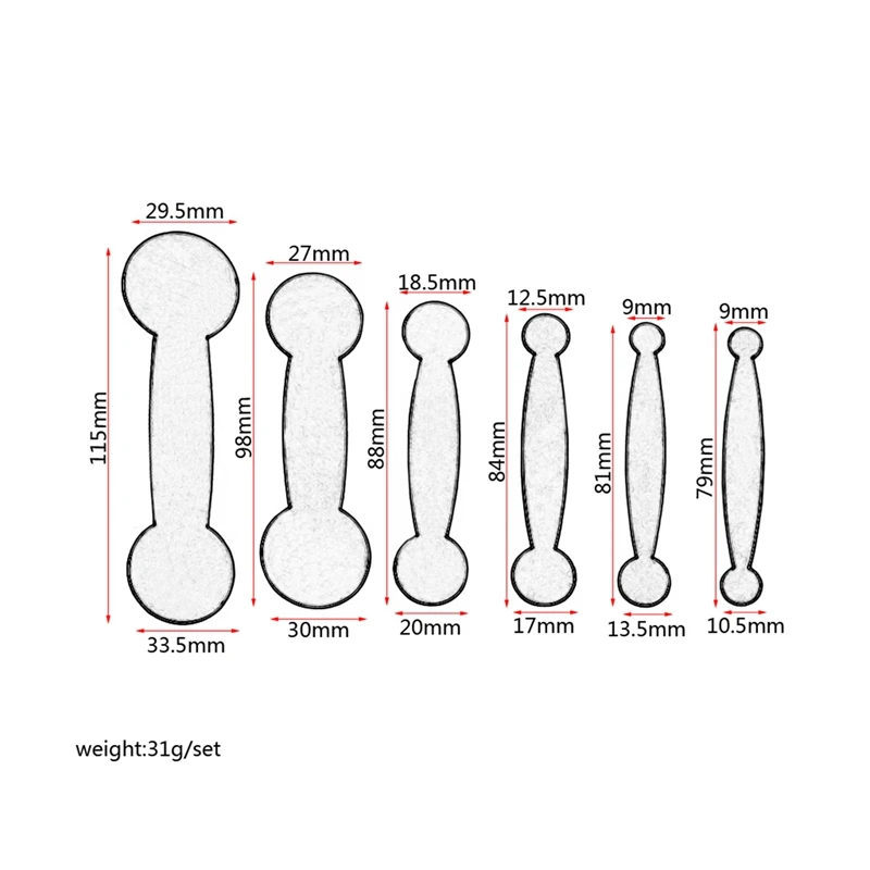 

6Pcs/Set Clarinet Pads Repair Tools for Adjusting Clarinet Tube Button Woodwind Instrument Tools