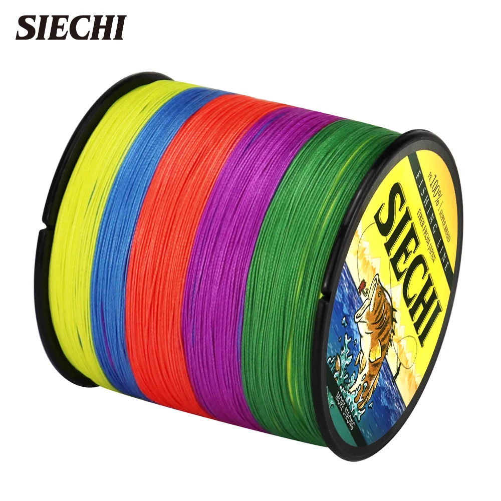 

SIECHI High density Weaves Fishing Line 4 Strands 300m Multifilament PE Braided Wire Cast Rod Sea Fishing Gear Accessories