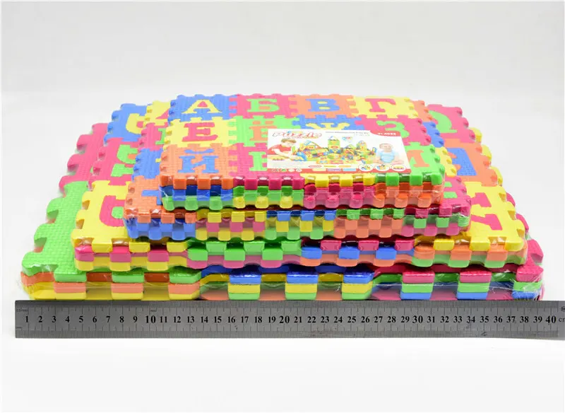 36 шт./лот детский пенопластовый коврик игрушки русский алфавит цифры мягкий пол
