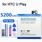 Стабильная батарея GUKEEDIANZI с реальной емкостью 5200 мАч для телефона, B2PZM100 для HTC Alpine U Paly U-2u, литий-ионные аккумуляторные батареи