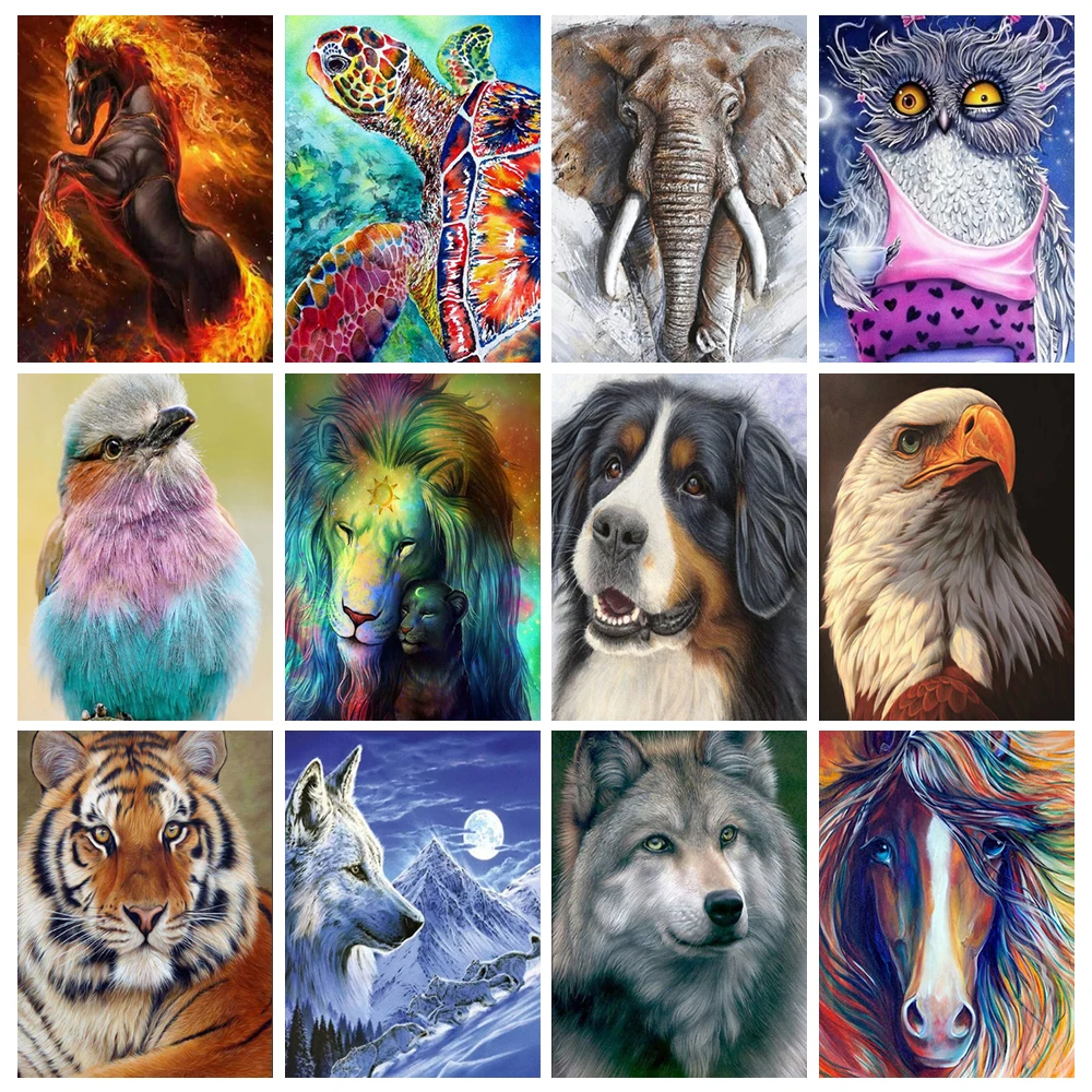 DOHAWIZS полноформатная алмазная живопись мозаика вышивка животными распродажа