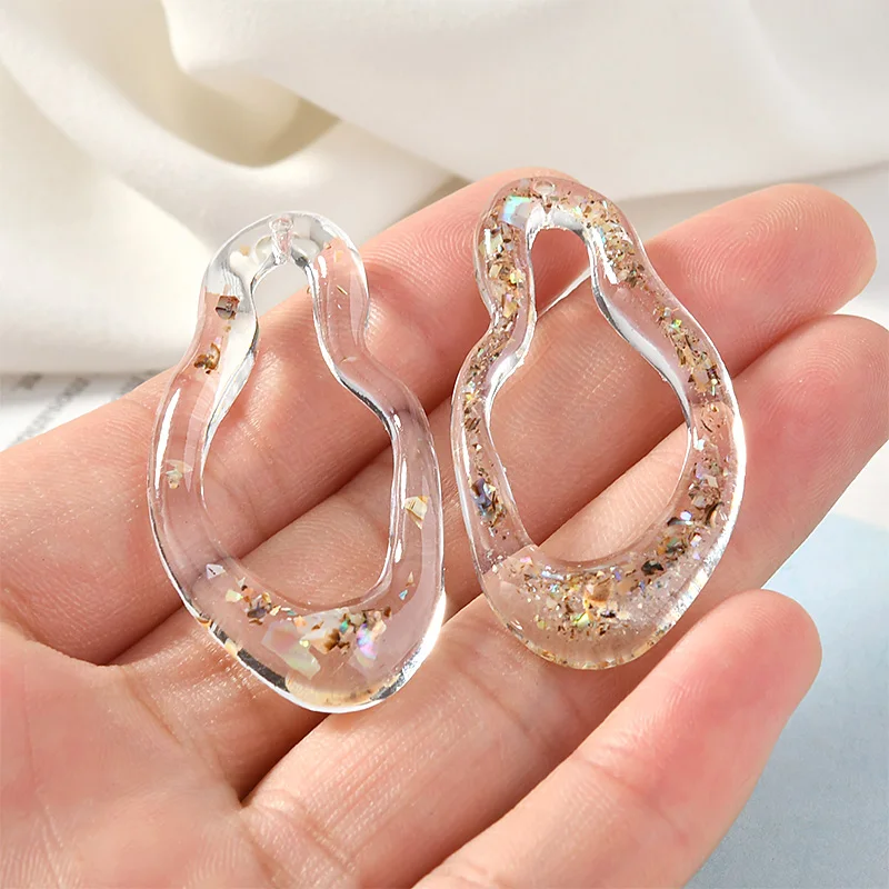 Специальные формы абстрактные прозрачные капли воды полые смолы платины