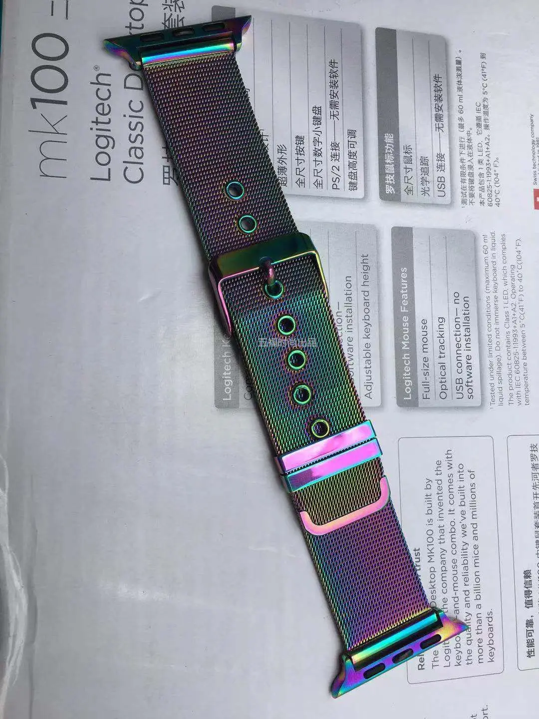 colorful 42 мм 38 мм Миланская Петля из нержавеющей стали для Apple Watch Band 5 4 40 мм 44 мм металлический сетчатый ремешок для iWatch 3 2 1 - Цвет ремешка: colorful