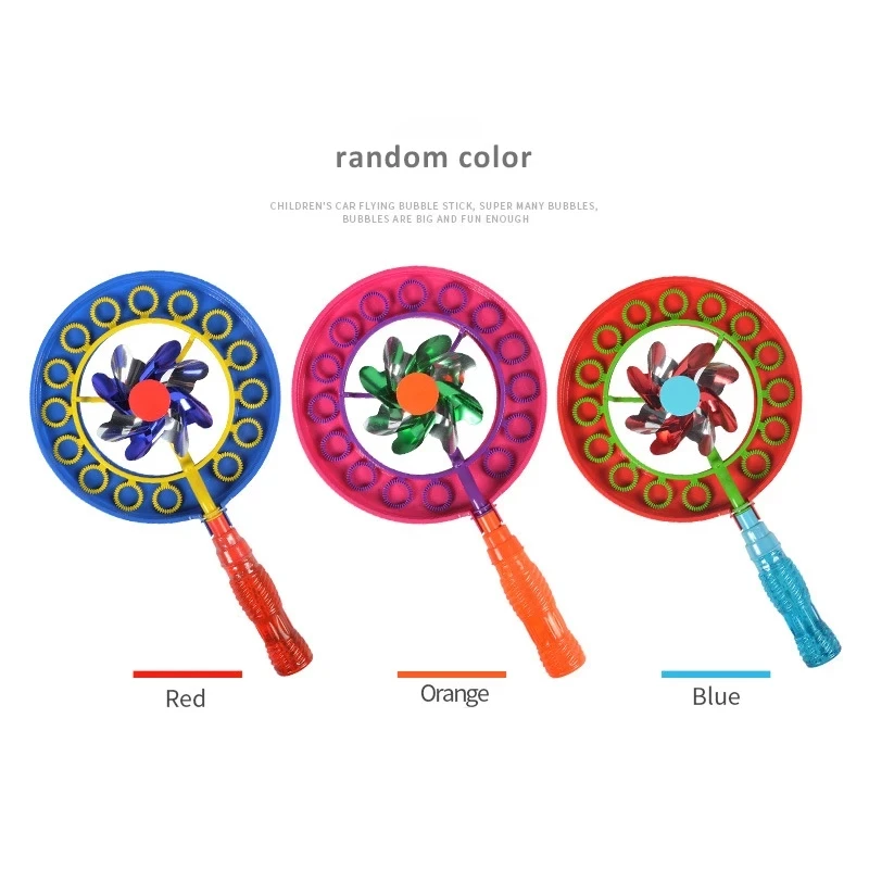 

Bubble Windmill Set Blowing Soap Bubble Wand Toys Outdoors Activity Party Favors Kids Toy Giant Bubble Color Random 1 order