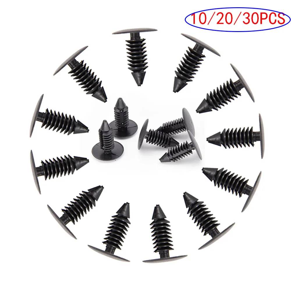 

Фиксатор штифта заклепки бампера для обшивки дверей автомобиля, 10 шт./20 шт./30 шт., фиксатор крепления заклепок, черный