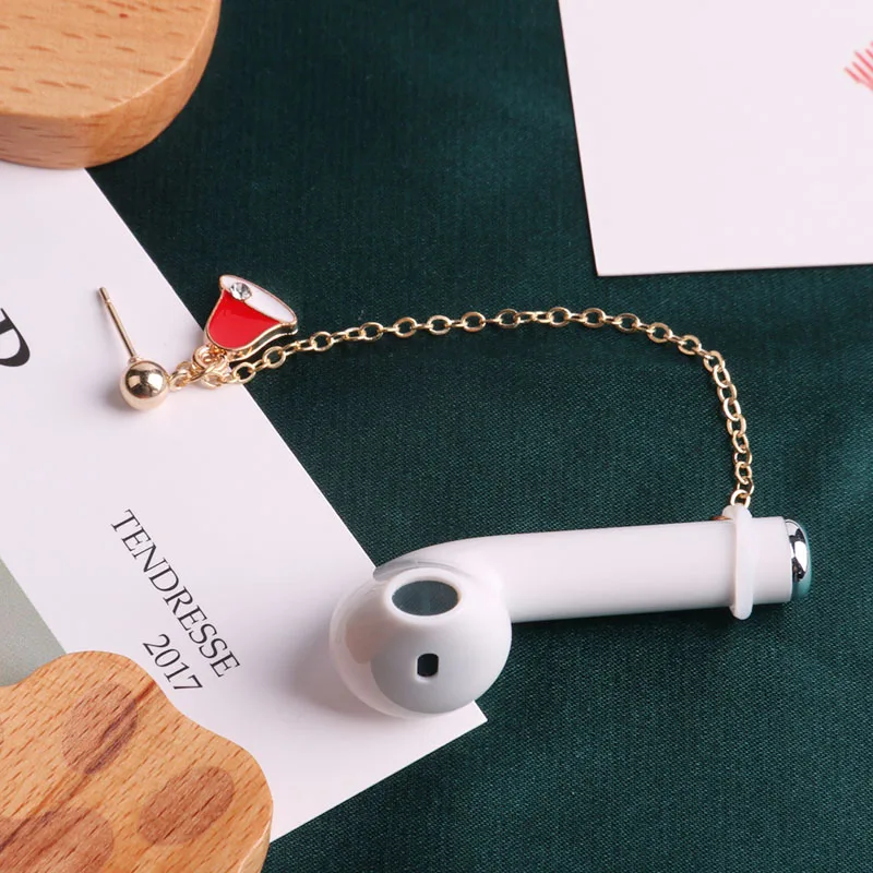 

DAIHE 2020 Trend Korean Earrings Rose Flower Aesthetic Earings Christmas Bells Long Earrings Red Heart Hanging Earrings