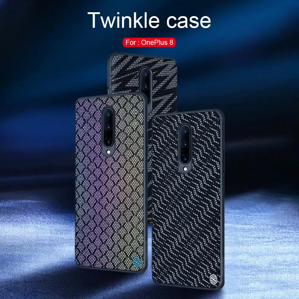 Чехол NILLKIN для oneplus 8 блестящий светоотражающий чехол Жесткий из поликарбоната