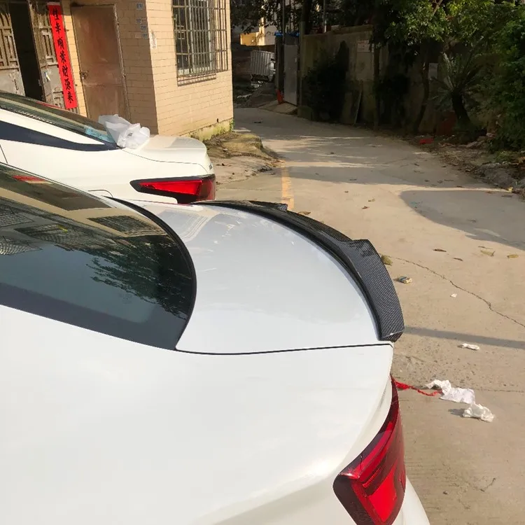 

Good fitment Real carbon fiber car rear boot lip spoiler auto trunk lip spoiler wing for Audi A4 B8 B8.5 2009-2015
