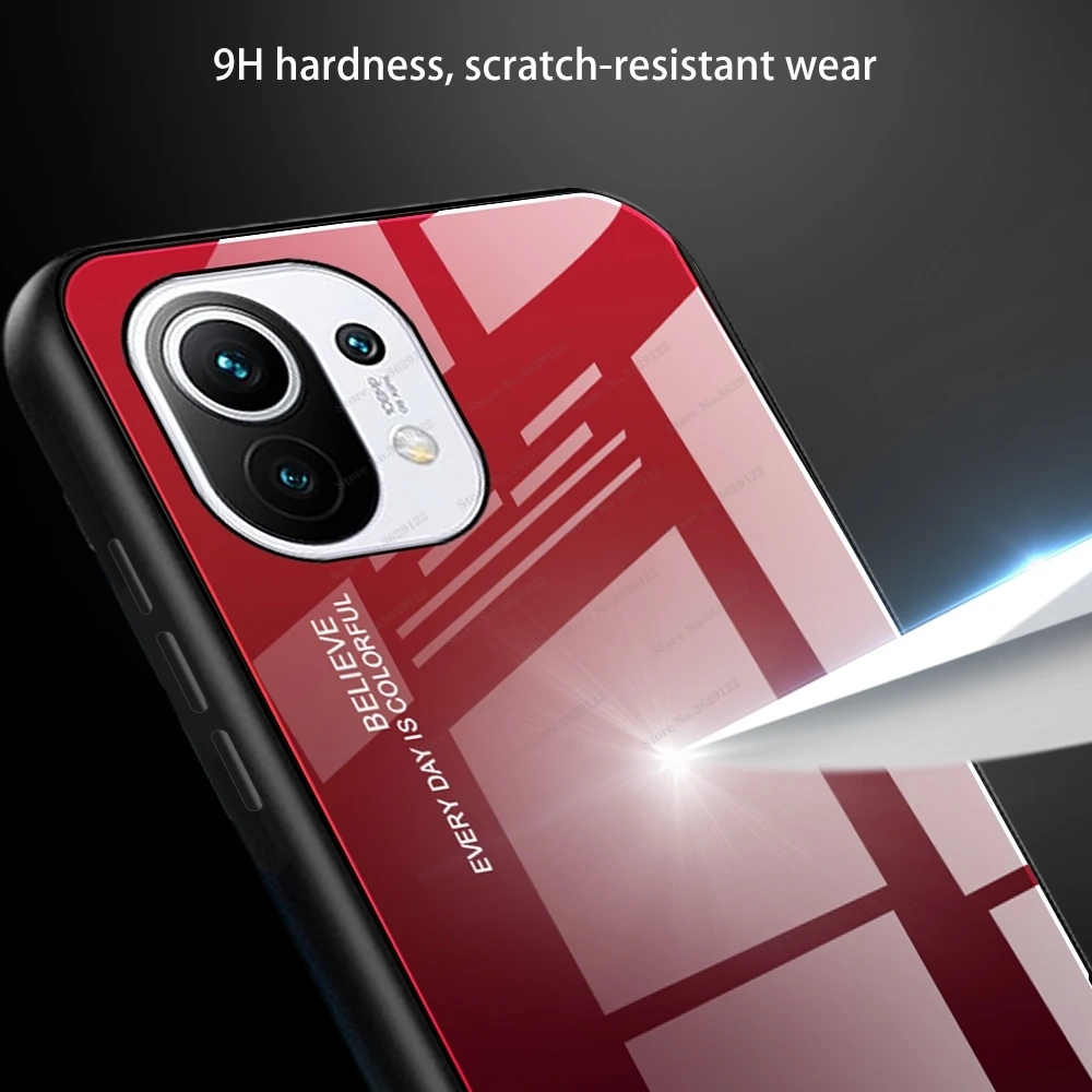

Tempered Glass Soft Frame Case For Xiaomi Redmi Note 10 Pro Solid Color Cover For Xiaomi Note 10 Pro Max 10S Note10 Pro PC Case