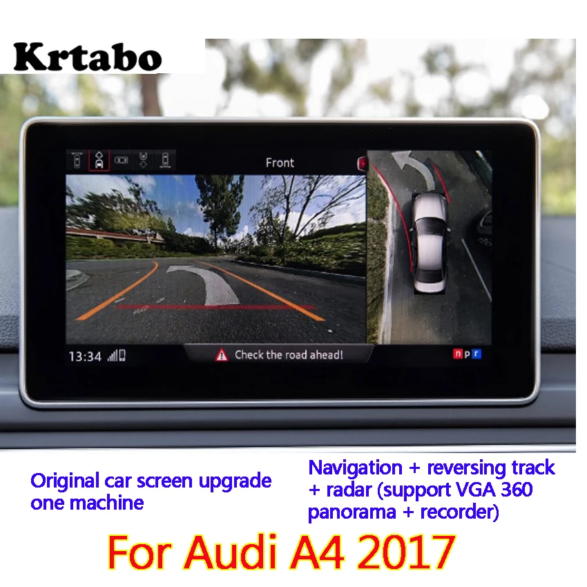 Для Audi A4 A4L 2017 Оригинальный Автомобильный щиток обновление навигации обратный