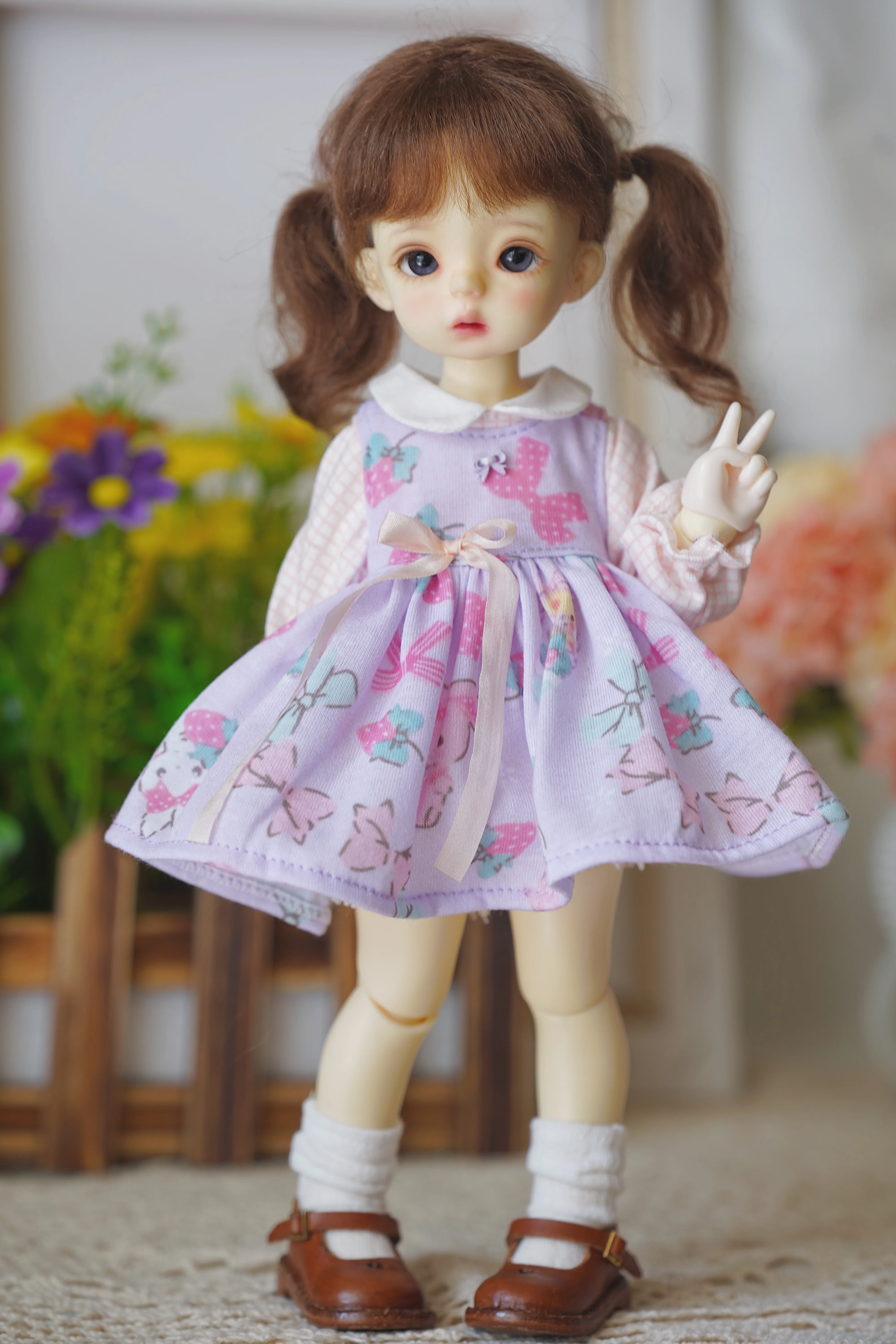 

BJD кукольная юбка костюм подойдет для детей в возрасте от 1 до 6 лет размер YOSD ежедневно фиолетовый костюм юбка аксессуары для куклы