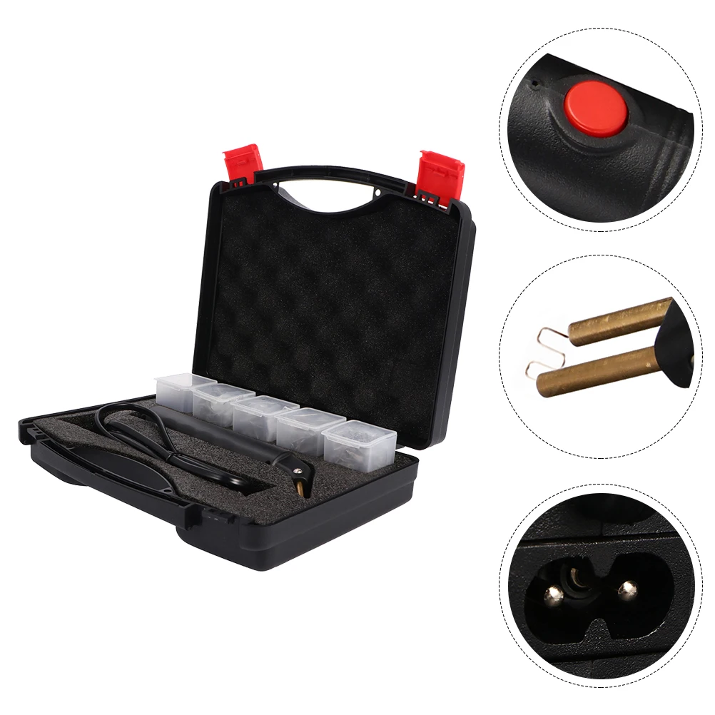 

Hot Stapler Car Bumper Fairing Welder Repair Kit Welding Device with UK Plug