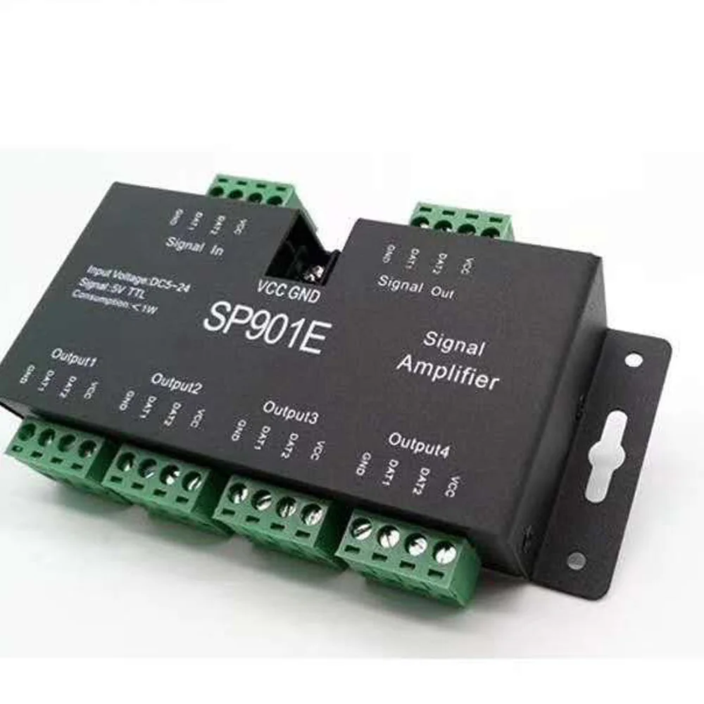 SP901E SPI усилитель сигнала для WS2812B WS2811 WS2813 пикселей RGB Светодиодные ленты Репитер