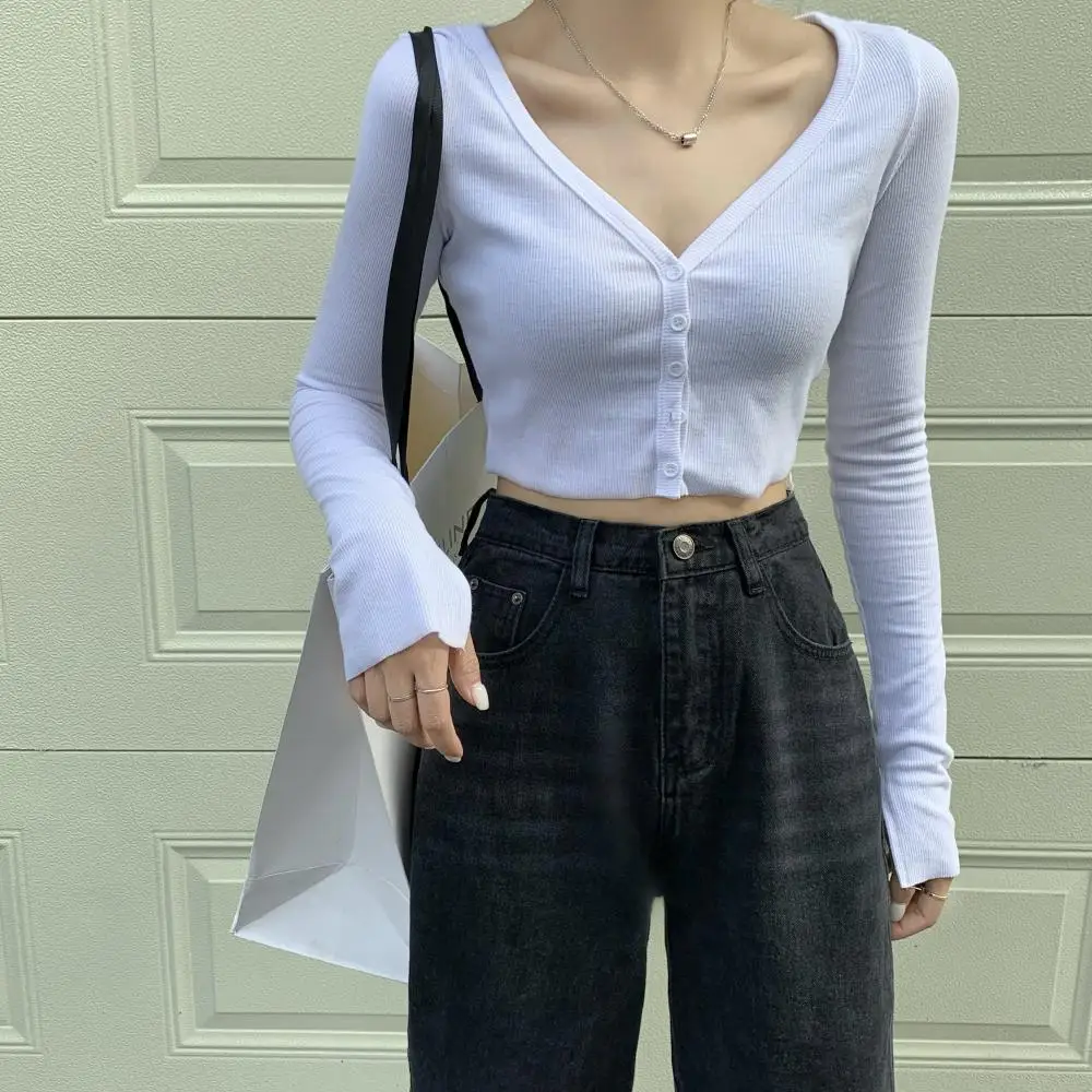 

2021 Korean Version Of Jeans For Girls Street Casual Jeans Woman High Waist Straight Wide Leg Boyfriend Style Women'S Pants