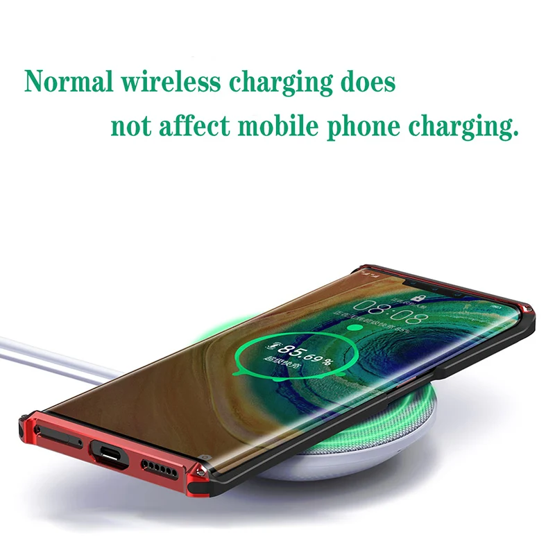 

New High-End Luxury Case For Huawei Mate 30 Pro Case Metal frame PC Frosted Cover Shockproof Bumper For Huawei Mate 30 Cover