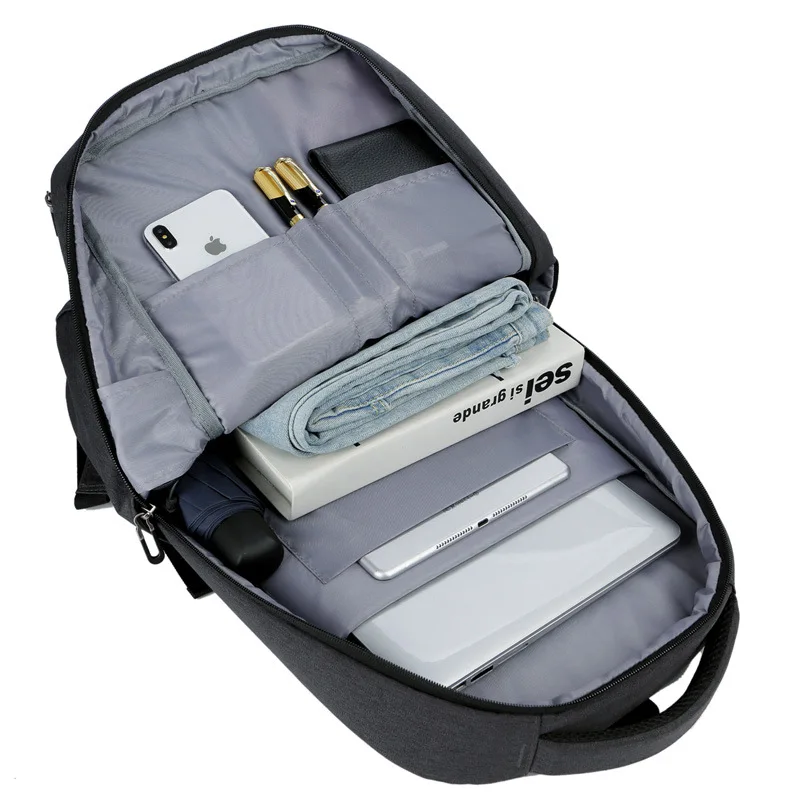 Новый рюкзак для ноутбука мужской офисный мужская деловая сумка унисекс черный