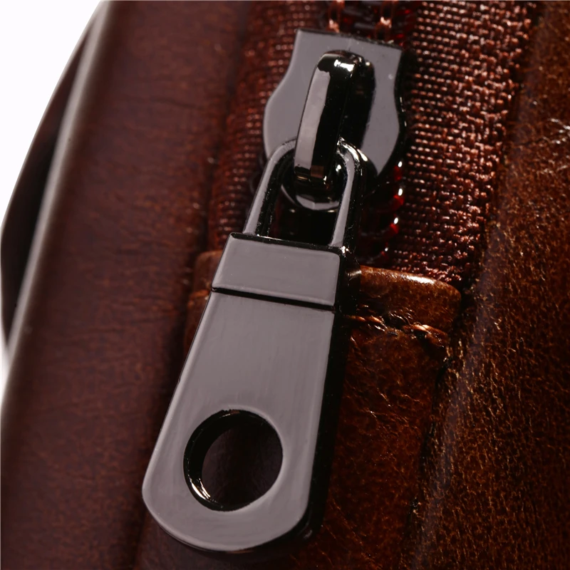 Genuine Leather Men Hip Bum Belt Purse Designer Male Fanny Pack 6.5" Mobile Phone Pouch Small Men's Waist Bags Travel Cowhide