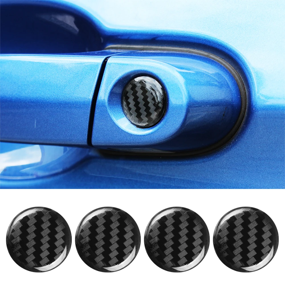 Углеволоконный наклейка для защиты замка автомобиля на Toyota Corolla CHR RAV4 Auris Camry Yaris Cruise Control on.
