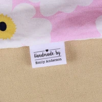 custom sewing labels knitting labels personalized brand organic cotton ribbon labels knitting md1021