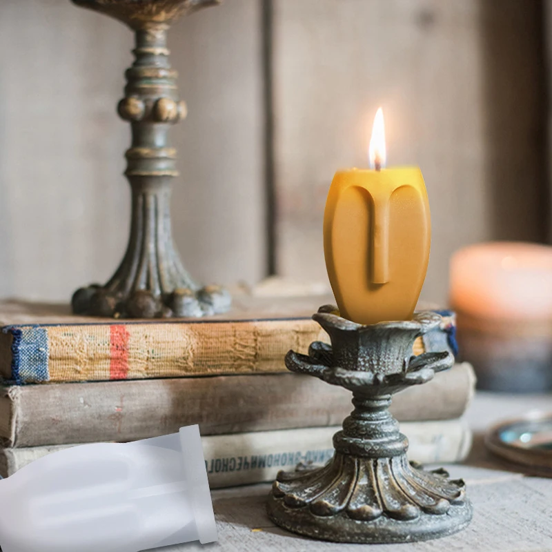 

Nordic Design Face Silicone Candle Mold DIY Handmade Candle Plaster Ornament Candle Soap Silicone Mould Aroma Candle Molds