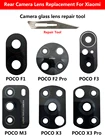 Оригинальная задняя камера стеклянный объектив с Ahesive для Xiaomi Mi 11 A2 Lite 5G Ultra A3 Max Mix 2 3 2s A1 Poco F1 F2 11T M3Pro X2